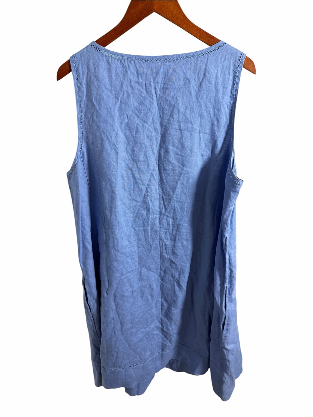 J. Jill Light Blue Linen Tank Top - Picture 3 of 9